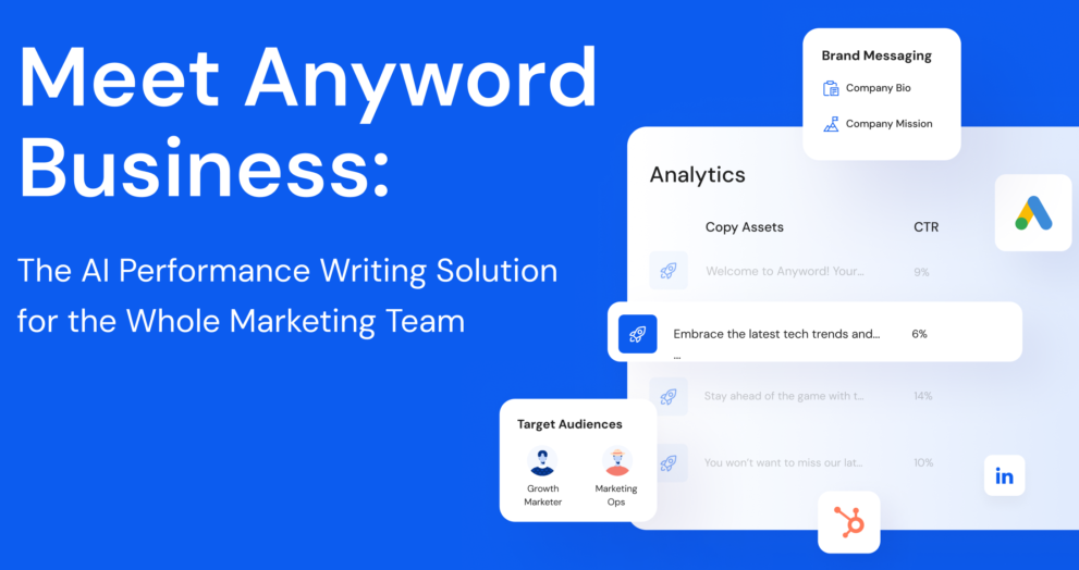 Exploring Anyword, the AI Writing Platform for Enterprise Marketing Teams